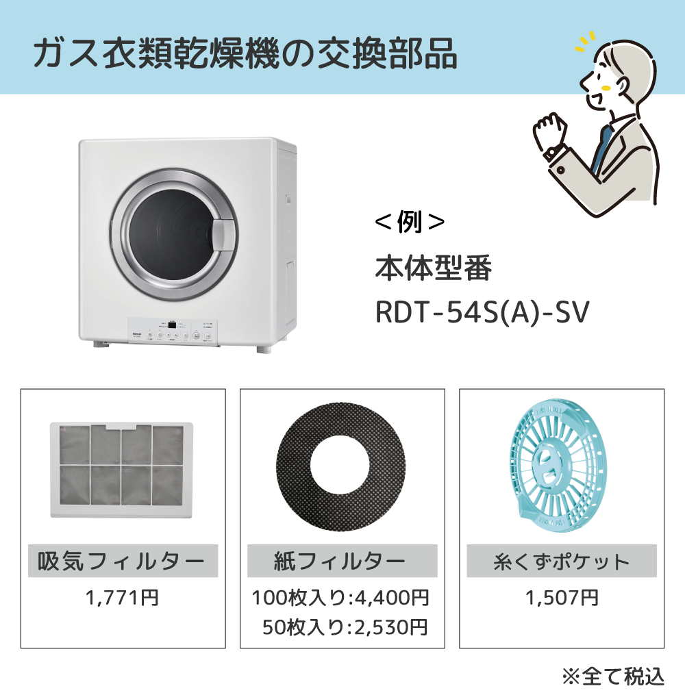 ガス衣類乾燥機