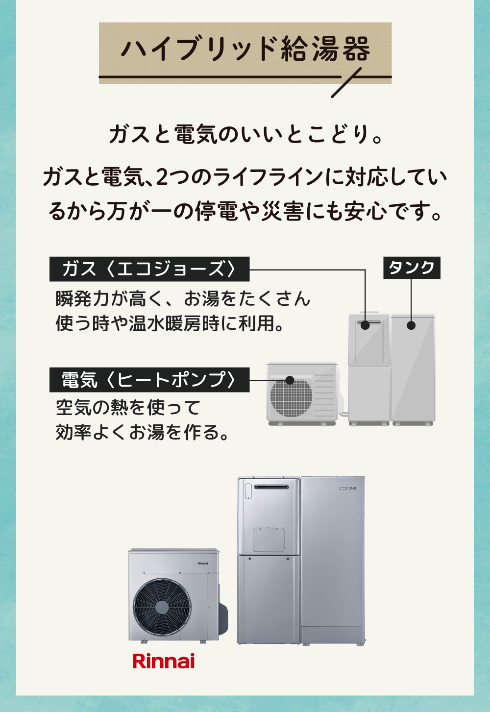 ハイブリッド給湯器